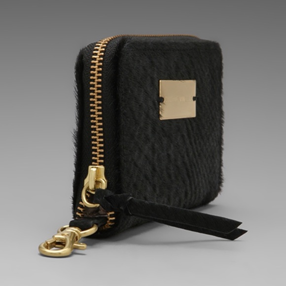 Reptile Embossed Calf Hair Small Wallet - Picture 2 of 6